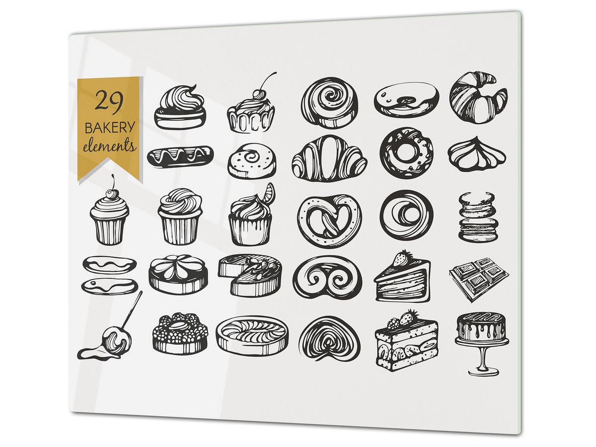 TEMPERED GLASS CHOPPING BOARD 60D13: A bakery
