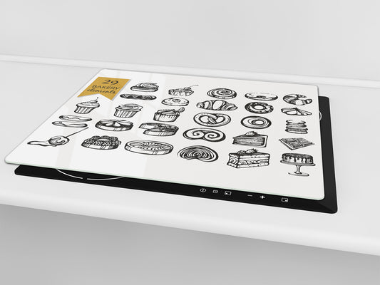 TEMPERED GLASS CHOPPING BOARD 60D13: A bakery