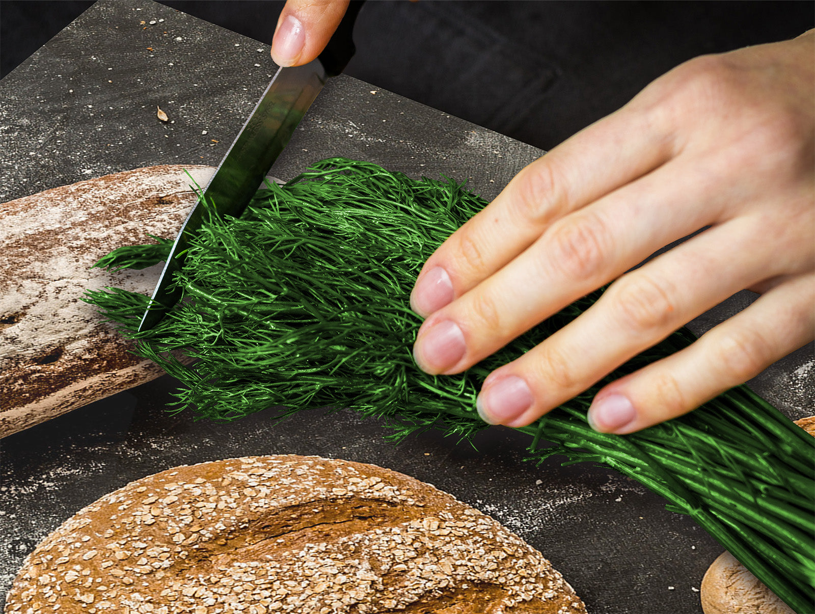 Tapa de vitrocerámica 60D09: Pan fresco 9