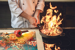 Arbeitsplattenschoner und Nudelbrett 60D08: Blühender Obstgarten