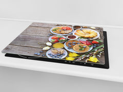 Tempered GLASS Cutting Board 60D16: Sweet breakfast 1