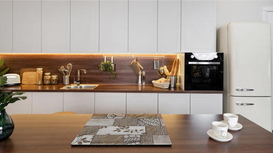 TEMPERED GLASS CHOPPING BOARD – Glass Cutting Board and Worktop Saver D26 Textures and tiles 2 Series: Sculpted tile texture