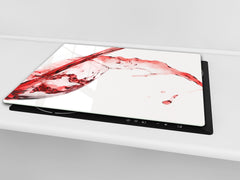 ORIGINALE tagliere in VETRO temperato – Copri-piano cottura a induzione; D04 Serie Bevande: Vino 11