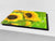 Schneidbrett aus Hartglas und schützende Arbeitsoberfläche D06 Flowers Series: Sunflower 1