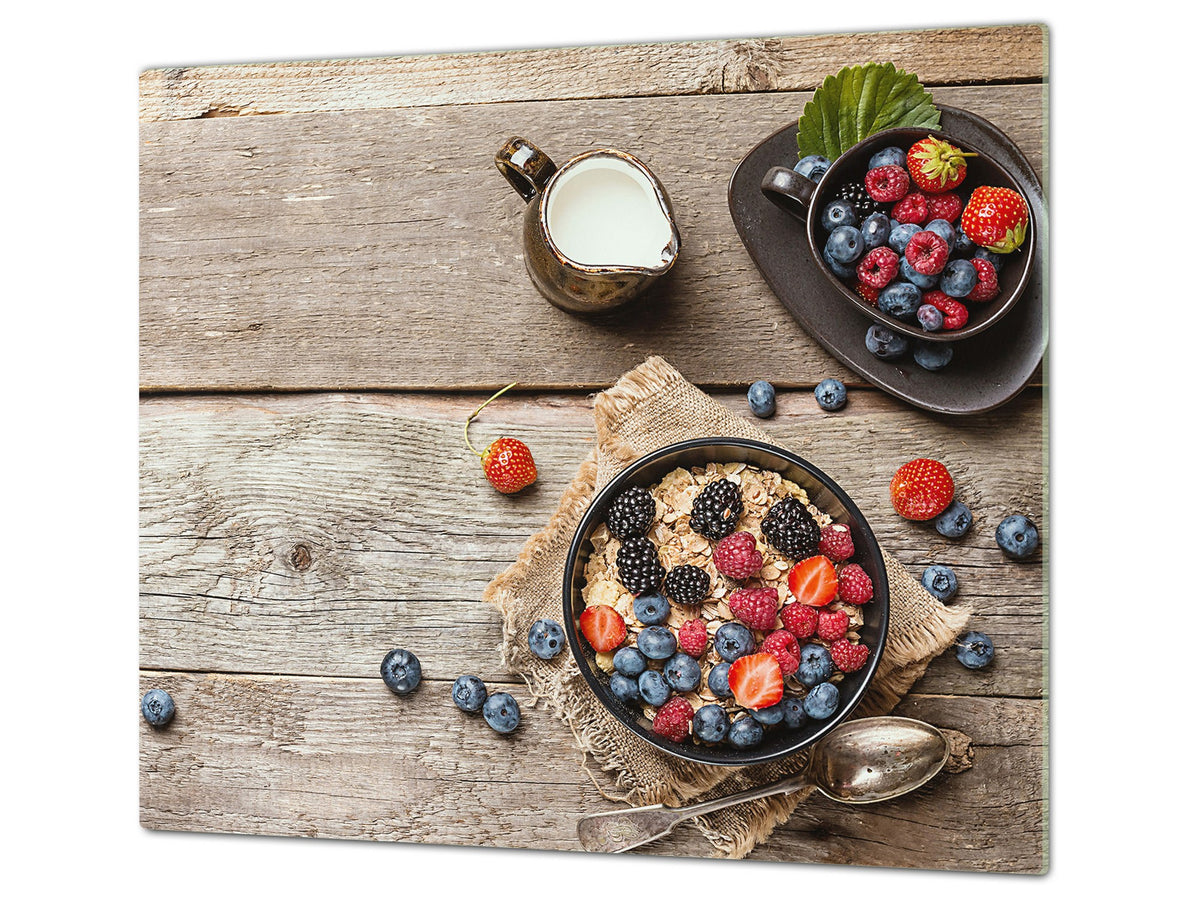 Tempered GLASS Cutting Board 60D16: Porridge