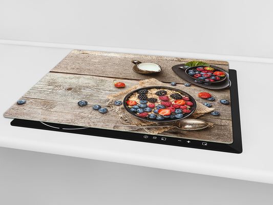 Tempered GLASS Cutting Board 60D16: Porridge
