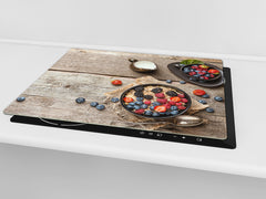 Tempered GLASS Cutting Board 60D16: Porridge