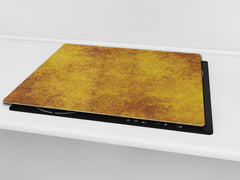 TEMPERED GLASS CHOPPING BOARD – Glass Cutting Board and Worktop Saver D26 Textures and tiles 2 Series:Abstract golden fish scales
