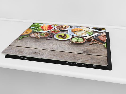 Tempered GLASS Cutting Board 60D16: Breakfast 3