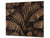 Induction Cooktop Cover Kitchen Board – Impact Resistant Glass Pastry Board – Heat resistant; MEASURES: SINGLE: 60 x 52 cm (23,62” x 20,47”); DOUBLE: 30 x 52 cm (11,81” x 20,47”); D31 Tropical Leaves Series: Bronze banana leaves
