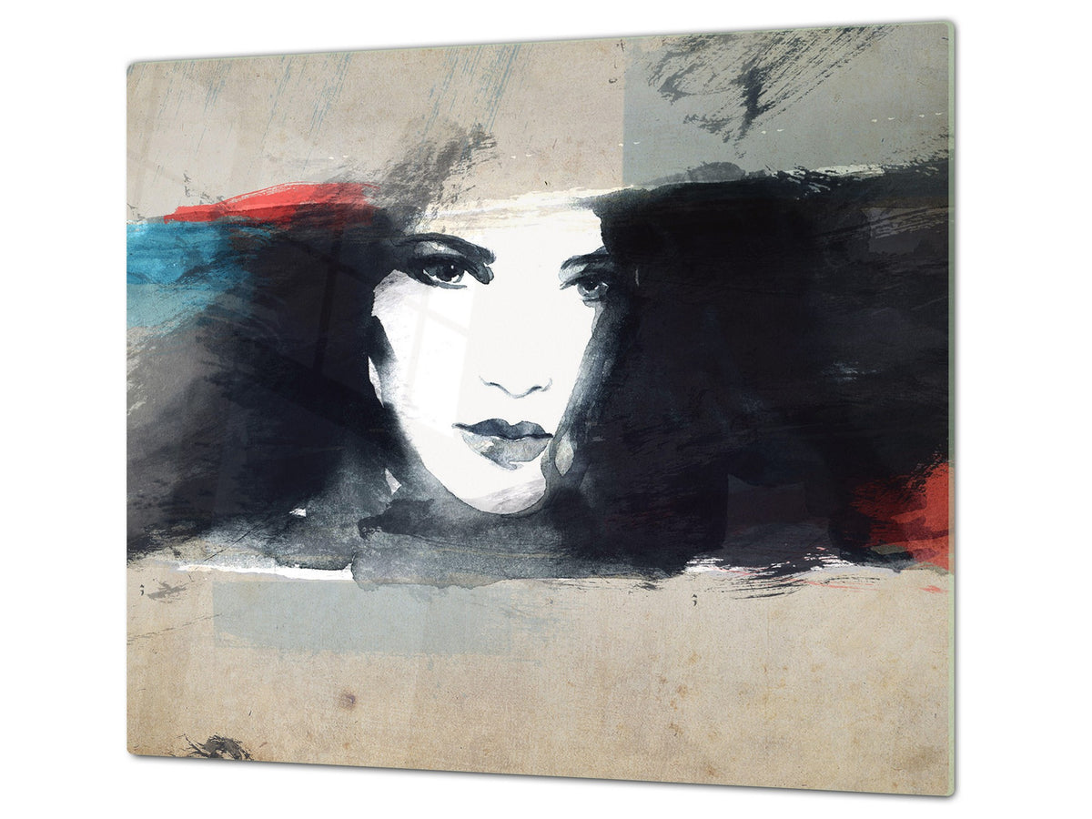 Resistant Glass Cutting Board 60D05B: Woman