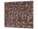 UNIQUE Tempered GLASS Kitchen Board –Scratch Resistant Glass Cutting Board –Glass Countertop MEASURES: SINGLE: 60 x 52 cm (23,62” x 20,47”); DOUBLE: 30 x 52 cm (11,81” x 20,47”); D29 Colourful Variety Series: Gold brown sequins