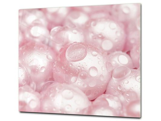 UNIQUE Tempered GLASS Kitchen Board –Scratch Resistant Glass Cutting Board –Glass Countertop MEASURES: SINGLE: 60 x 52 cm (23,62” x 20,47”); DOUBLE: 30 x 52 cm (11,81” x 20,47”); D29 Colourful Variety Series:  Gems close-up