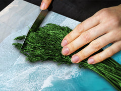 Tempered GLASS Cutting Board 60D10: rough sea