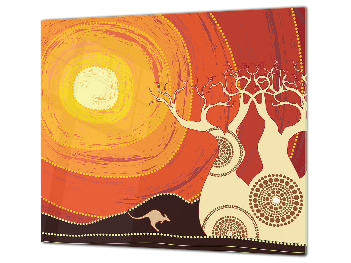 Glass stove top 60D19: Australian desert