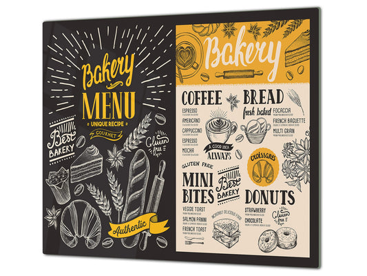 Induction Cooktop cover 60D17: Bakery menu