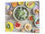 Tempered GLASS Cutting Board 60D16: Vegetable salad
