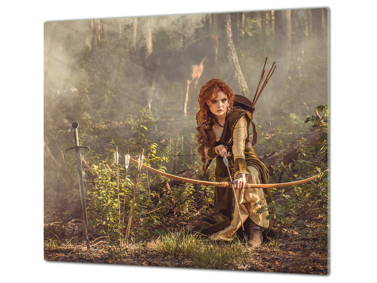 Glass Pastry Board 60D18: Robin Hood's girlfriend