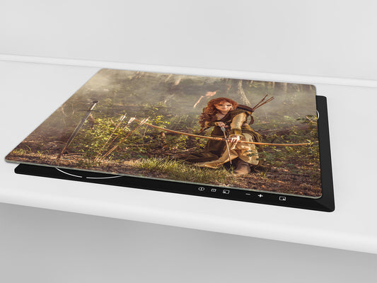 Glass Pastry Board 60D18: Robin Hood's girlfriend