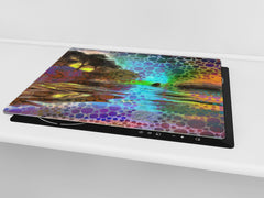 Glass stove top 60D19: A colorful picture