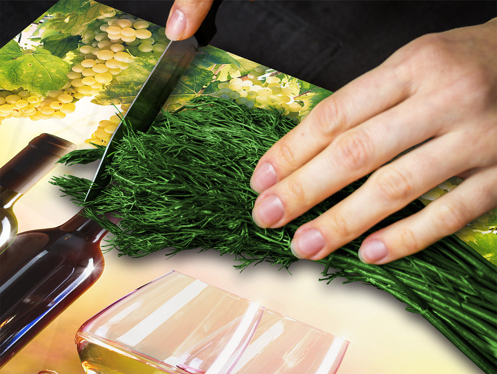 Induktionskochfeldabdeckung 60D04: Französische Weine 4