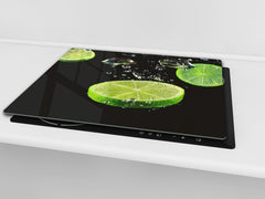 KITCHEN BOARD & Induction Cooktop Cover  D07 Fruits and vegetables: Lime 7