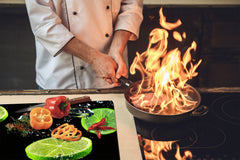 KITCHEN BOARD & Induction Cooktop Cover  D07 Fruits and vegetables: Lime 7