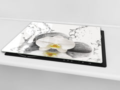 Glass Cutting Board and Worktop Saver D06 Flowers Series: Orchid 4