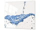 Cubre vitro de cristal templado – Protector de encimera de vidrio templado – Resistente a golpes y arañazo D02 Serie Agua: Agua 14