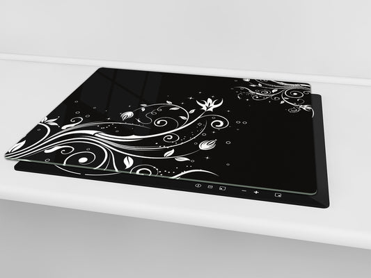 Induction Cooktop cover 60D06A: Flowers theme