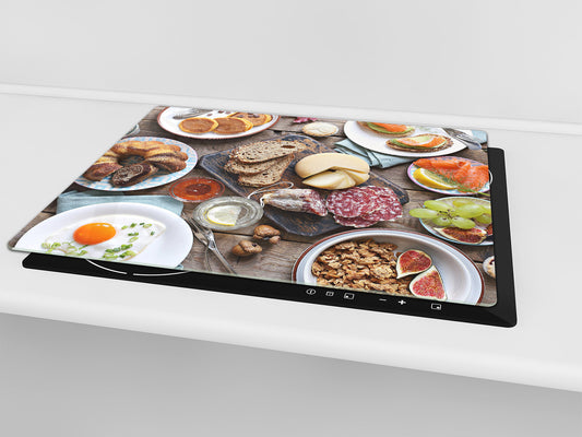 Tempered GLASS Cutting Board 60D16: Breakfast 4