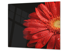 Glass Cutting Board and Worktop Saver D06 Flowers Series: Flower 16