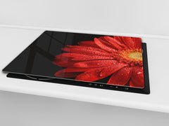 Glass Cutting Board and Worktop Saver D06 Flowers Series: Flower 16
