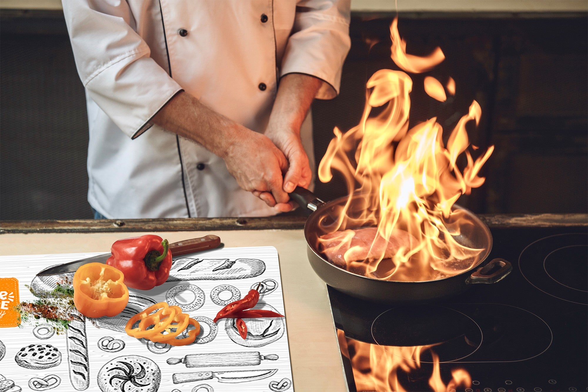 Hob cover 60D09: Homemade bakery