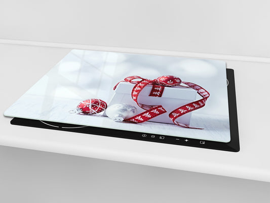 CUTTING BOARD and Cooktop Cover ;D20 Christmas Series: Gift with ornaments