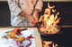 Couvre-plaques de cuisson en VERRE trempé; D20 Série de Noël Cadeau avec des ornements