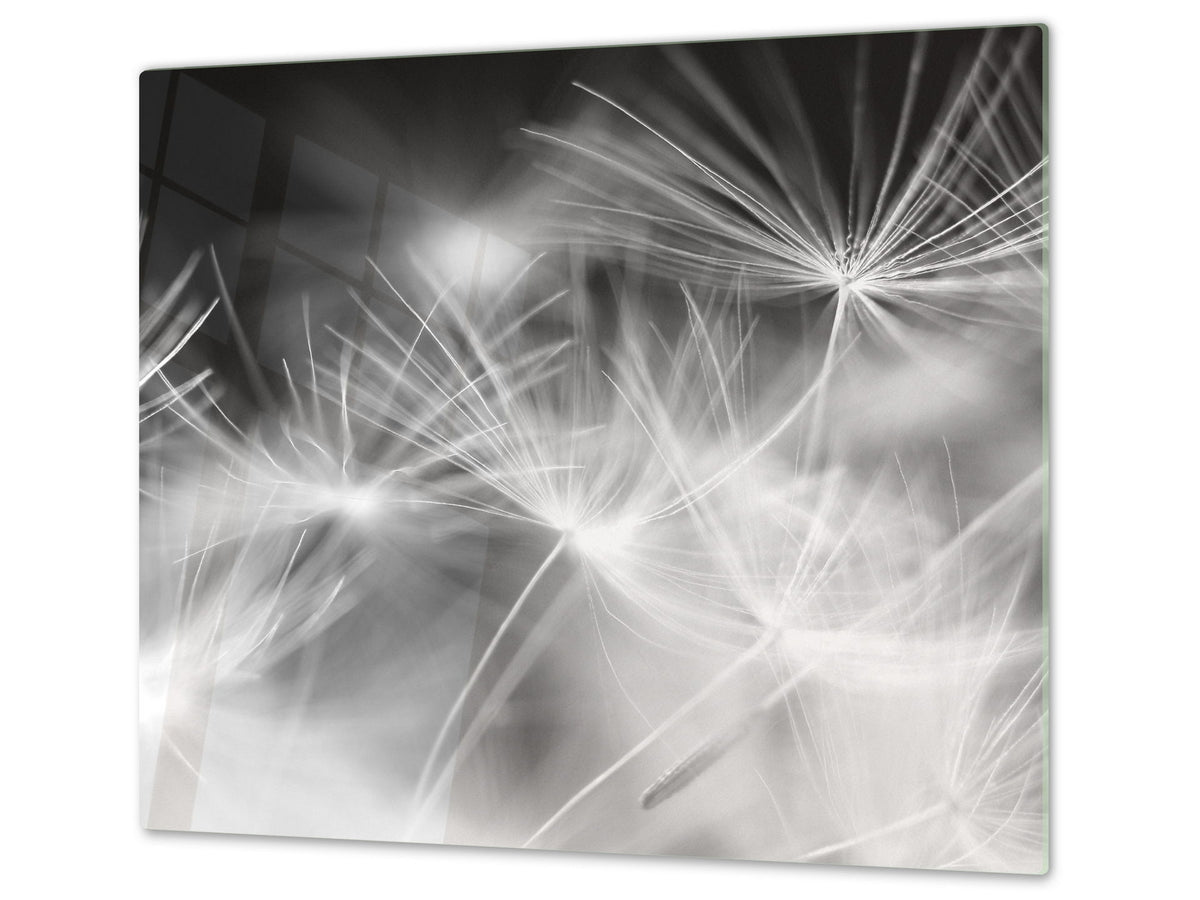 Glass Cutting Board and Worktop Saver D06 Flowers Series: Flower 7