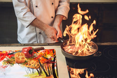 Worktop saver and Pastry Board 60D08: Park in the autumn season 2