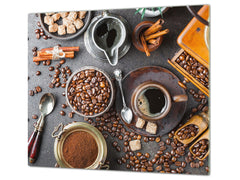 Glas-Küchenbrett 60D07: Kaffee 8