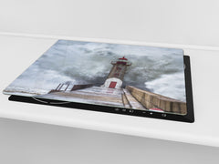 Arbeitsplattenschoner und Nudelbrett 60D08: Leuchtturm