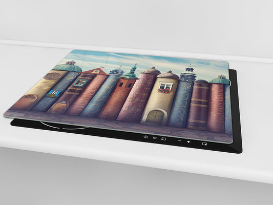 Glass Pastry Board 60D18: Cottages from books