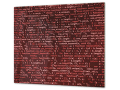 Tempered GLASS Kitchen Board – Impact & Scratch Resistant D10A Textures Series A: Brick wall 35