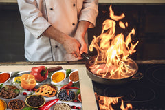 Induction Cooktop Cover Kitchen Board 60D03B: Mosaic of spices 9