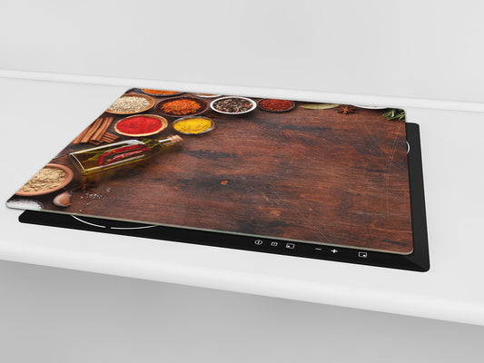 Induction Cooktop Cover Kitchen Board 60D03B: Colorful spices 3