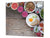 Tempered GLASS Cutting Board 60D16: Colorful breakfast