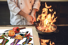 Glass Cutting Board 60D15: Egyptian women's