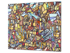 Glaskochfeld 60D19: Buntglas