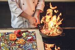 Glaskochfeld 60D19: Buntglas