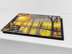 Planche de cuisine en verre trempé D13 Série D'art: Dessin 40