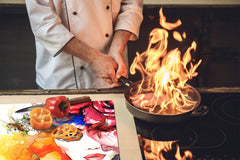 Glass stove top 60D19: Woman 12